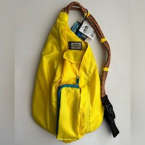 Yellow Kavu Mini Rope Sling Bag